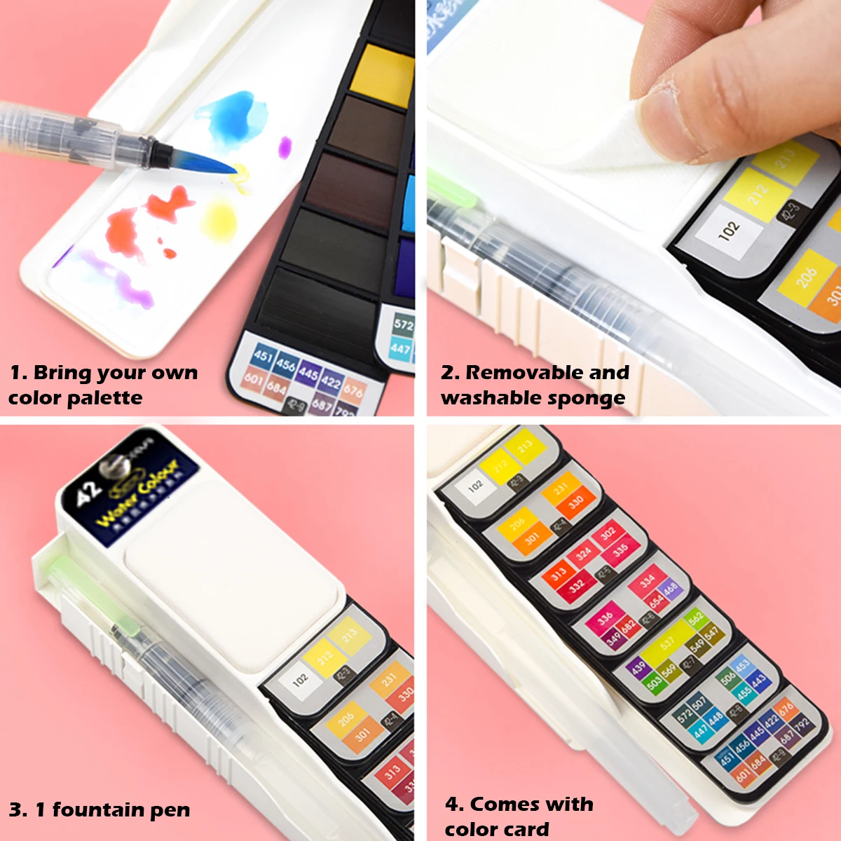 Набор для рисования гуашью, 18-42 цвета