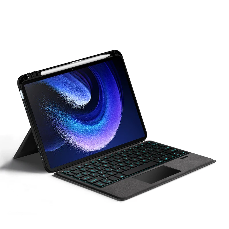 Imagem -04 - Capa de Teclado para Xiaomi Pad Pro 2023 Mipad Mipad6 11 Polegada Tablet Backlit Bluetooth Capa de Teclado com Slot de Caneta Trackpad