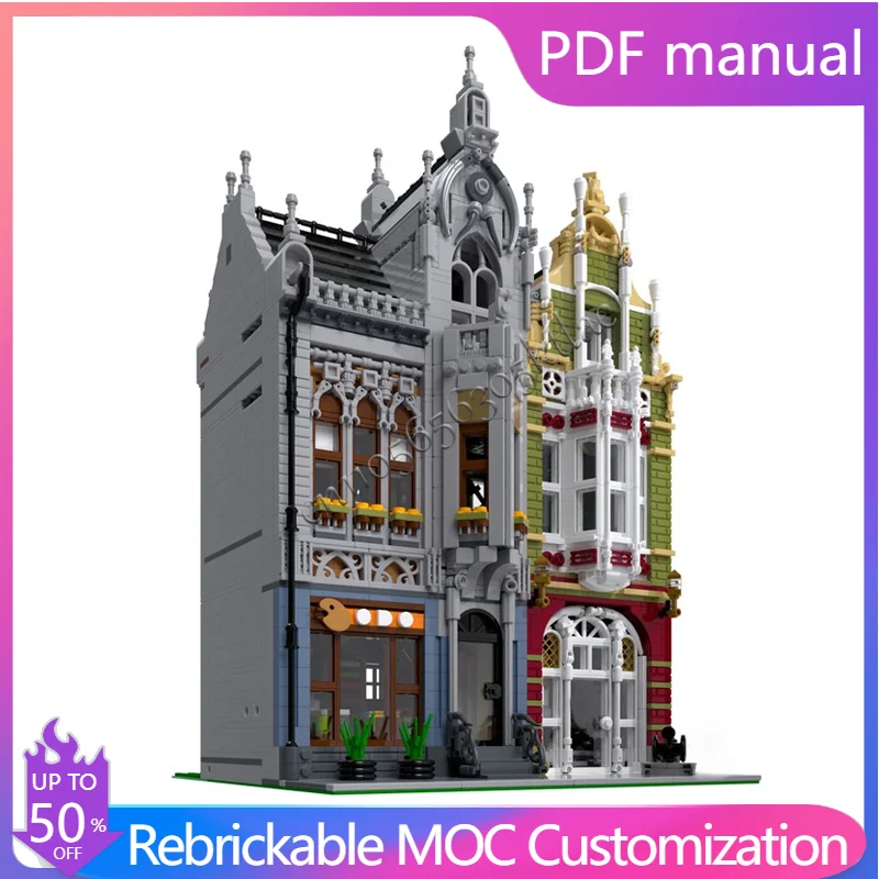 

3440PCS MOC Customize Modern City Street View Museum Building Model DIY Custom Puzzle Technology Creative Assembly Kids Toy Gift
