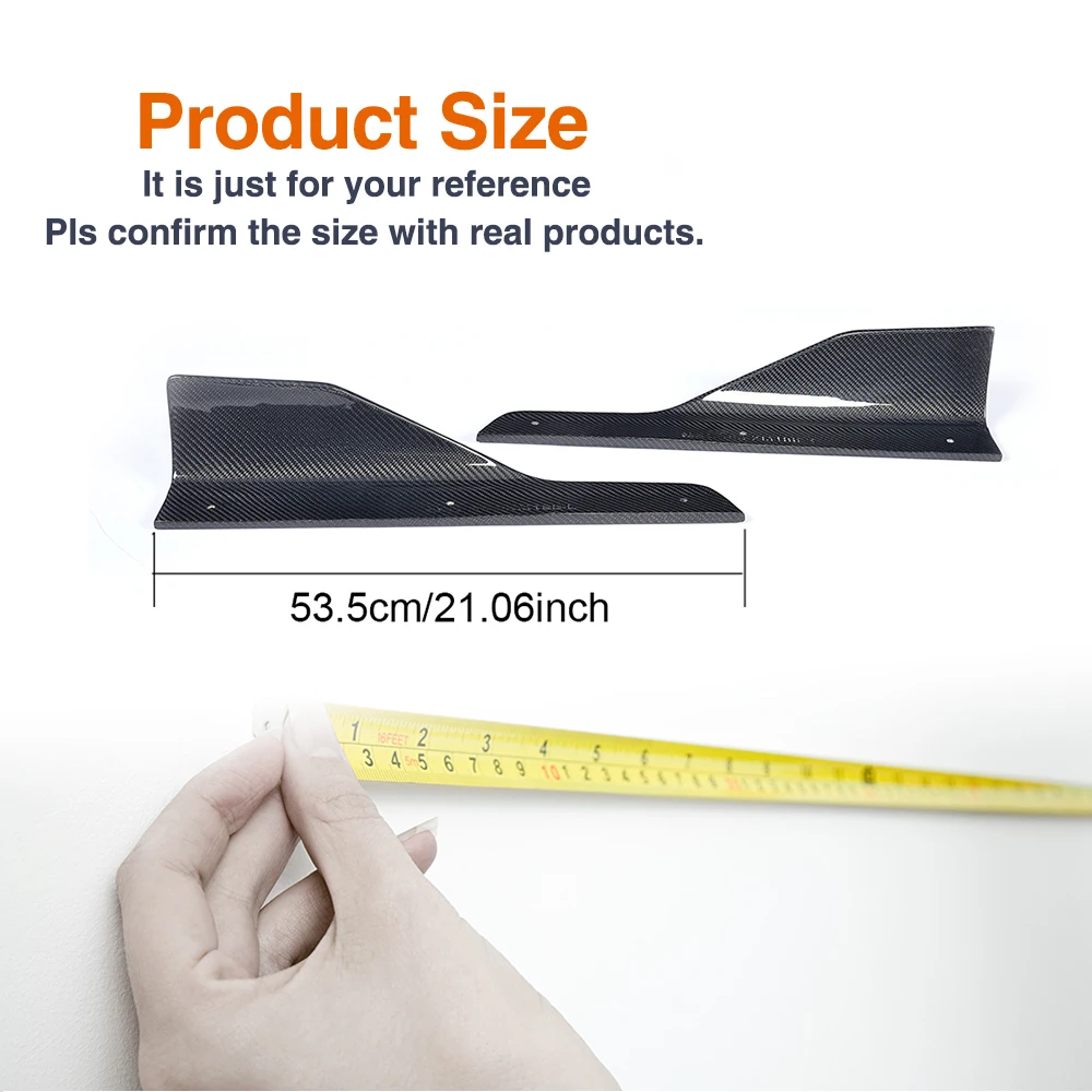 Series 13-17 Carbon Fiber F30 M Sport Side Skirt Splitters for BMW 320i 325i 328i 335i Sedan 4-Door NEW 3