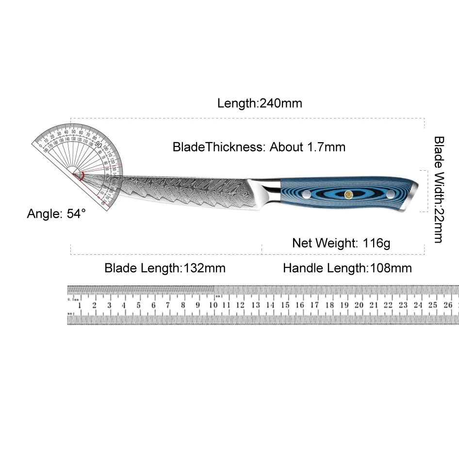 Imagem -06 - Âmbar 73 Camadas de Aço Damasco Faca Cozinha Conjunto Japão Profissional Chef Cutelo Pão Santoku Bife Aparar Faca para Cozinhar