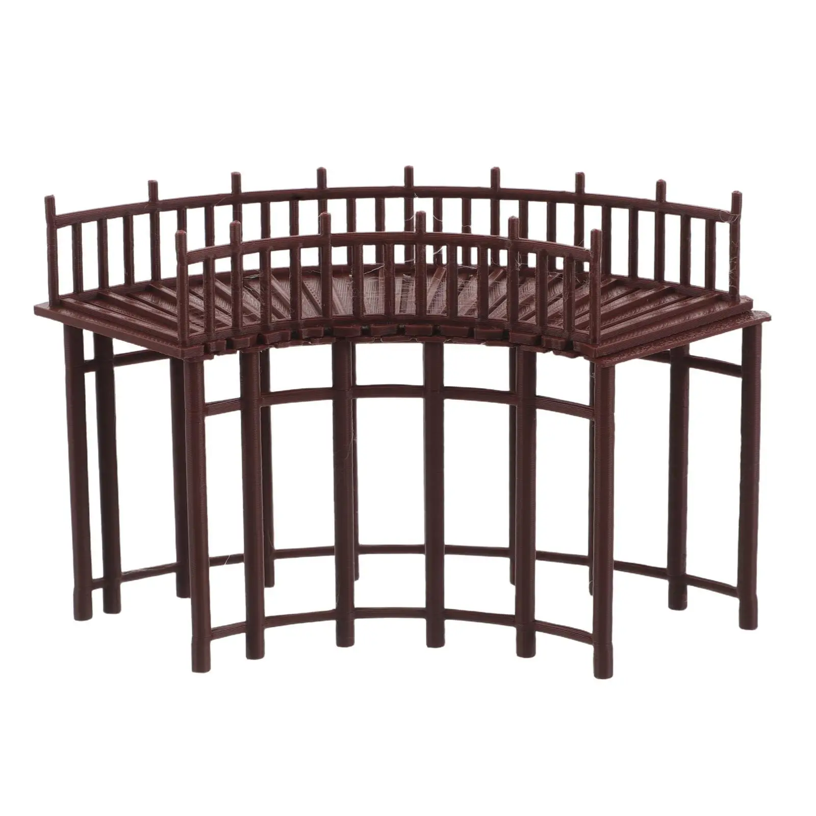 

Miniature Garden Bridge Ancient Chinese Style Mini Plastic Bridge Pathway Decoration Bonsai Terrarium Fairy Garden Landscape