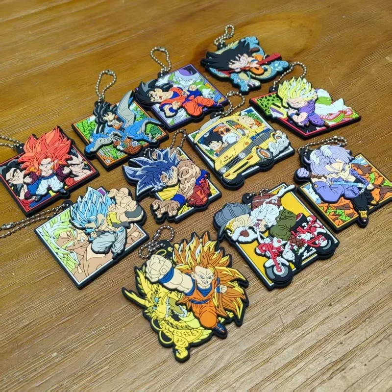 Dragon Ball Son Goku Vegeta Anime periférico goma colgante llavero mochila accesorio decorativo creativo