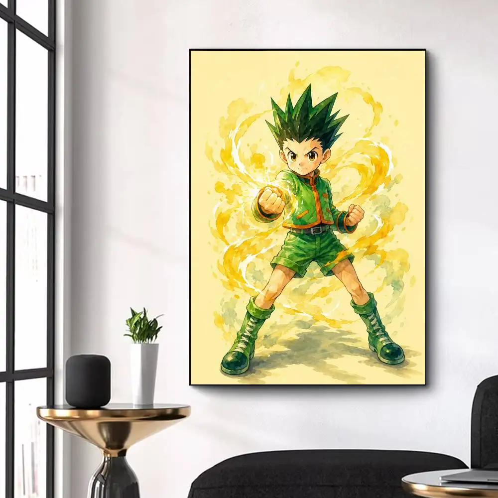 Gon Freecss Poster High Quality Dorm Living Room Aesthetic Wall Decoration Painting Stickers Gift