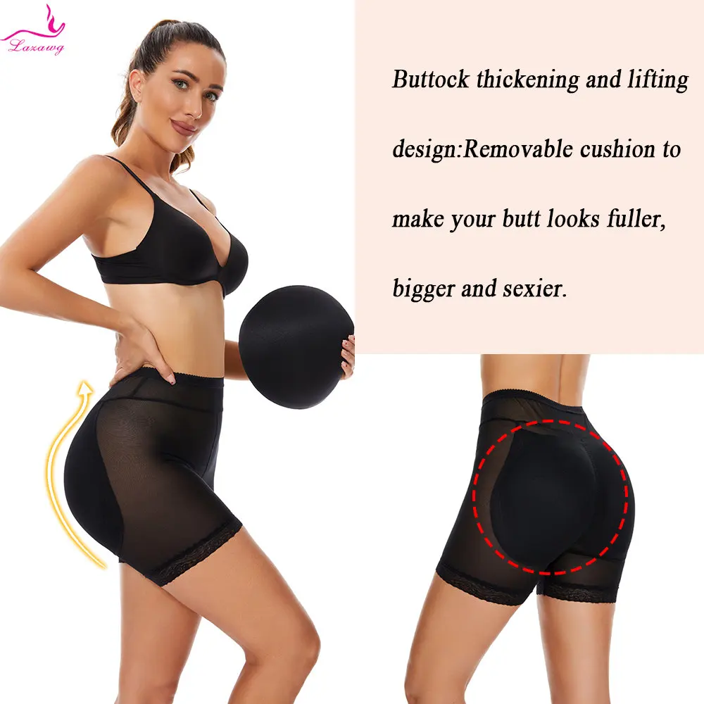 LAZAWG Butt Lifter Panties Women Hip Shaper Underwear Booty Shaper Push Up Sexy Body Shaper Hip Enhancer Panties with Pads