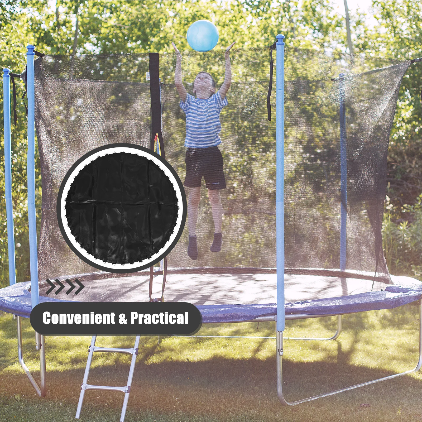 

Trampoline Replacement Mat 48 Inch Durable Mesh Jumping Bed For Outdoor Indoor Household Trampoline Parts Jumping Mat For