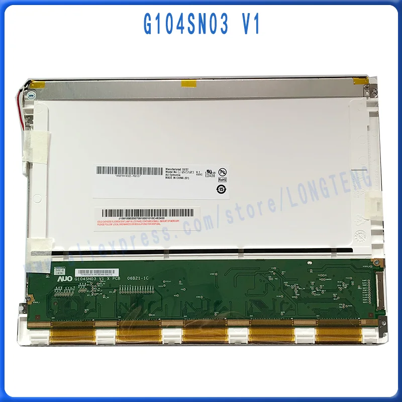 G104SN03 V1  G104SN03 V.1 New Original 10.4 inch Industrial Application Panel LCD Display