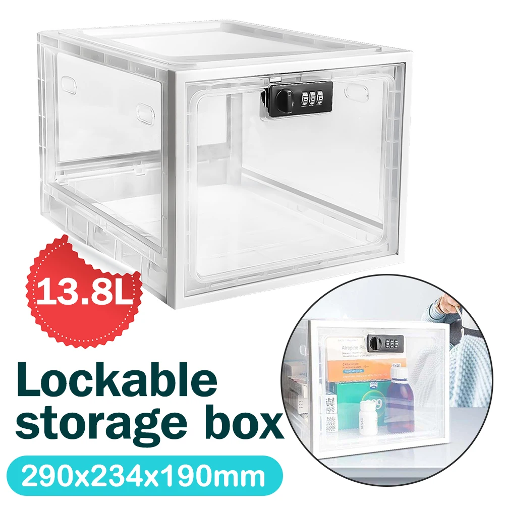 

Transparent Storage box With Password Lock for Storing Food/Digital Products Lockable Storage Box for Storage Medicine