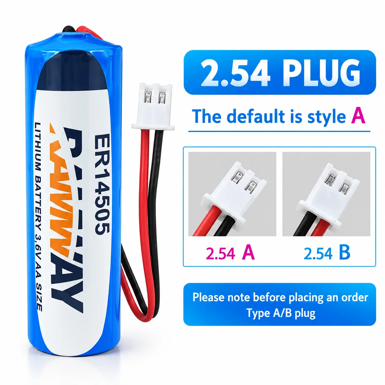3.6V 2700mAh ER14505 Li-SOCl2 Battery for PLC Servo Motor Absolute Encoder CNC Machine Tool