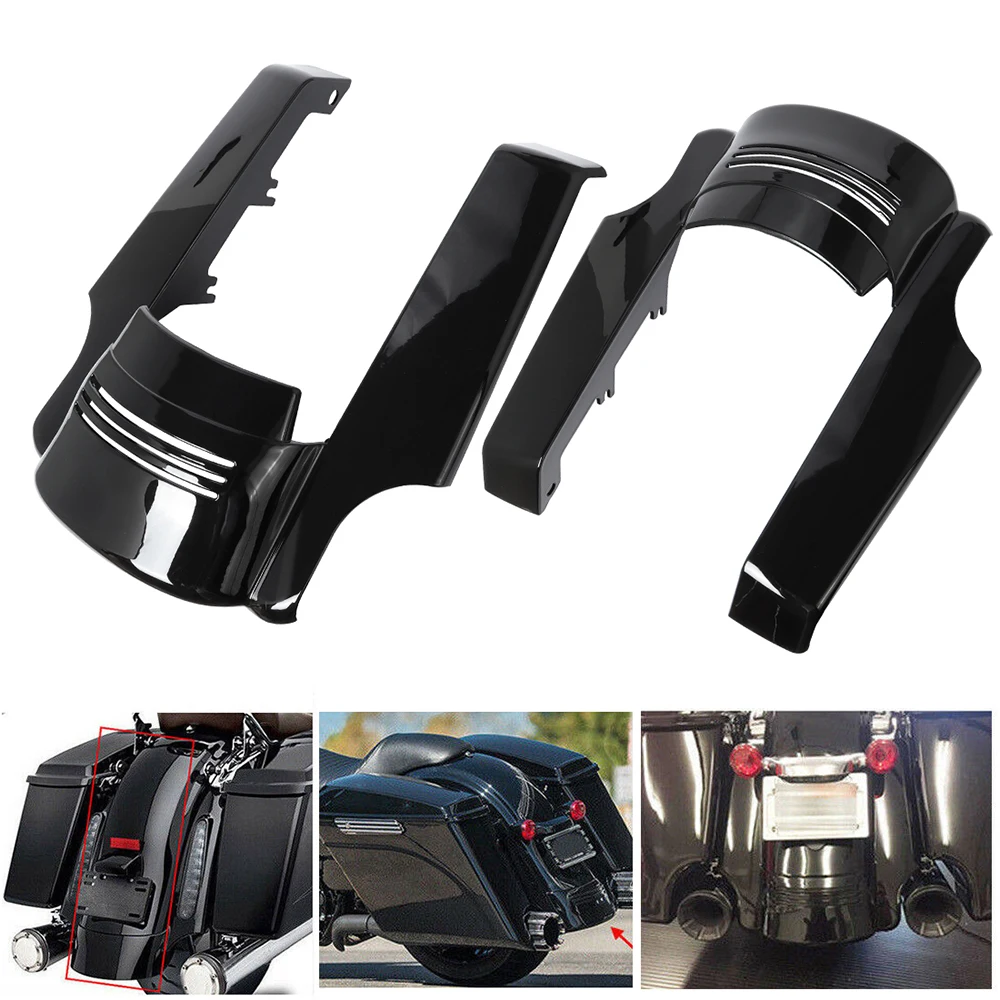 Motorcycle Stretched Rear Fender Extension For 2009-2013 Harley Touring Street Road Glide Bike 2012 2011 2010