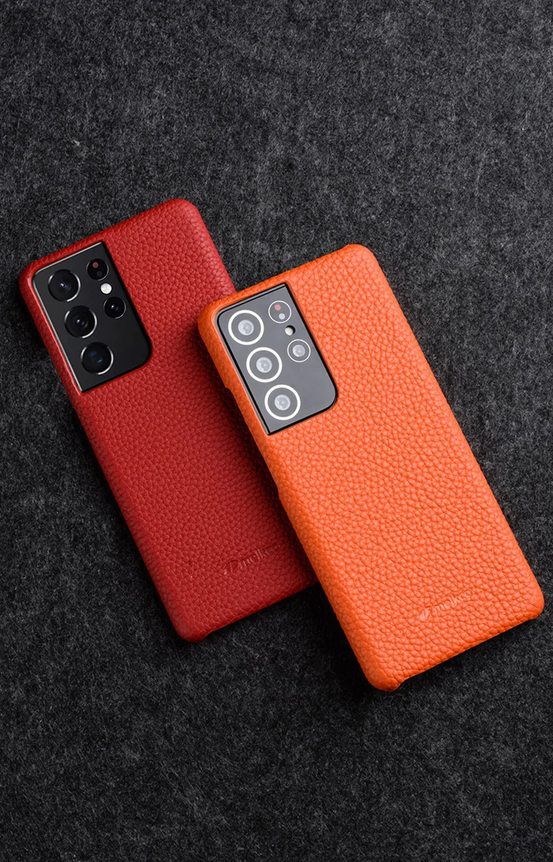 for Samsung Galaxy S24 S24 Ultra 24 Plus + 5G Cases Premium Genuine Leather Case luxury Fashion Cow Business Phone Cover