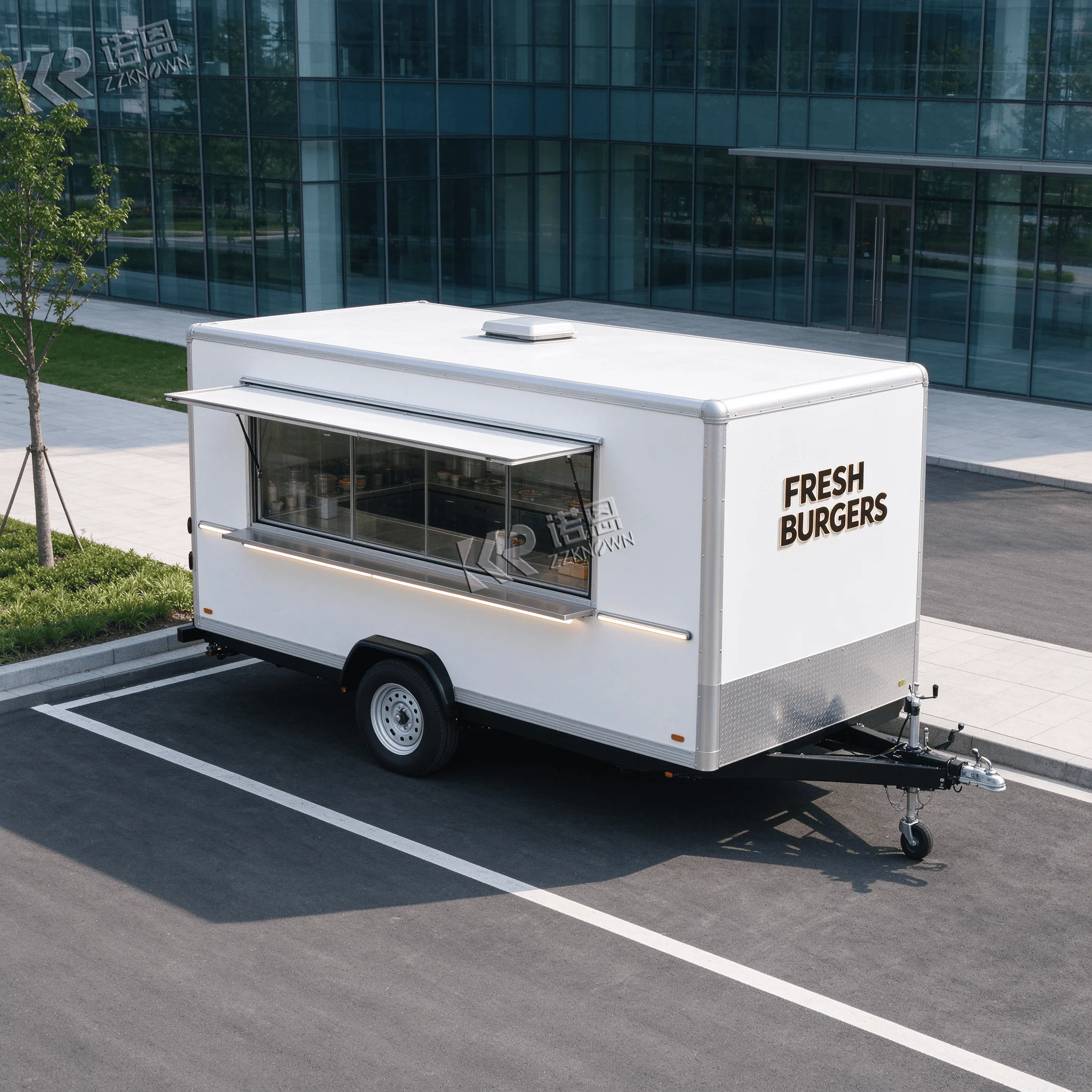 Custom Electric Food Truck Mobile Kitchen Trailer Fast Food Cart Fully Equipped for Street Vending and Catering