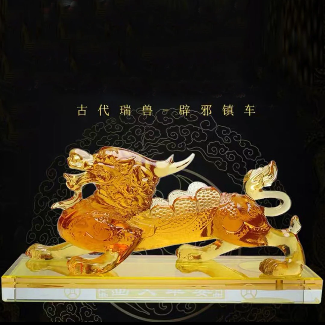 GOOD HOME OFFICE Company SHOP CAR TOP Efficacious Money Drawing thriving business Lucky Dragon PIXIU FENG SHUI CRYSTAL statue
