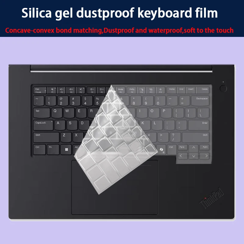 

For New Lenovo ThinkPad T1g Gen 8 silicone keyboard film ThinkPad P1 Gen 8 laptop screen film HD explosion-proof tempered film