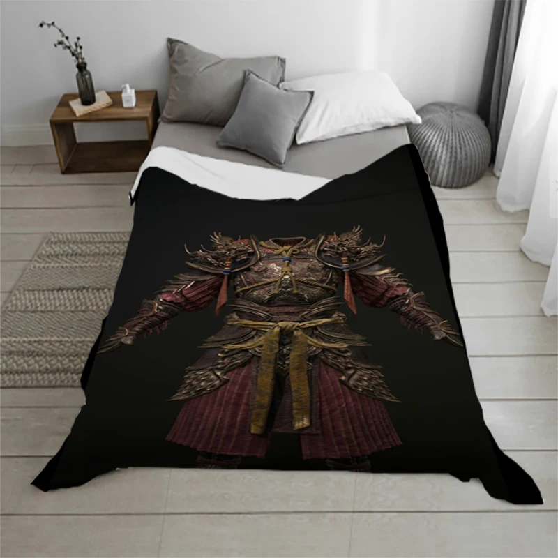 

Cool Sun Wukong Costume Flannel Blanket Microfiber Sofa Blankets Giving Gifts to Family and Friends Throw Blanket Bed And Travel