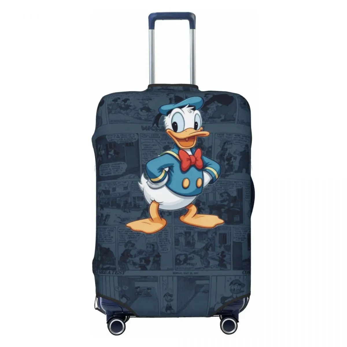 

Custom Donald Anime Duck Luggage Cover Fashion Funny Cartoon Suitcase Protector Covers Suit For 18-32 inch