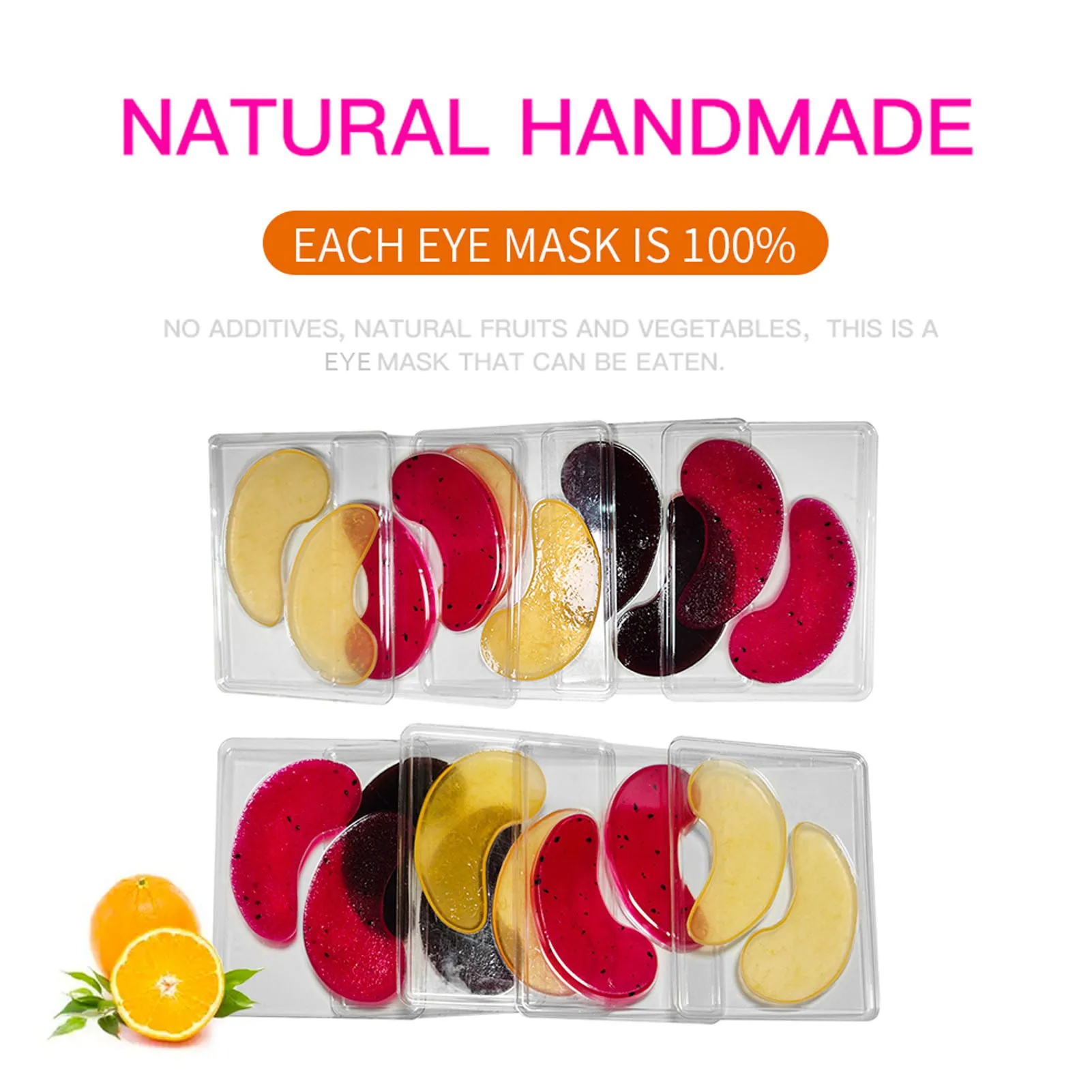 12Pcs Under Eye Patches Molds DIY Healthy Natural Reusable Transparent Eye Mask Patch Tray Plate Face Mask Patch Molds