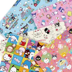 Hello Kitty 140x50CM Cartoon Polyester cotton fabric Patchwork Tissue Kid Home Textile Sewing Doll Dress Curtain cotton Fabric