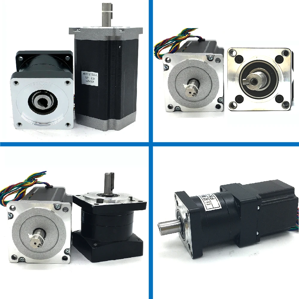 Planetary Reducers Motor Sets 2 phase 86mm Motor 3Nm~12Nm, Speed Ratio 3:1 5:1 10:1~200:1,Nema34 Stepper Motor Gearbox gear Kits