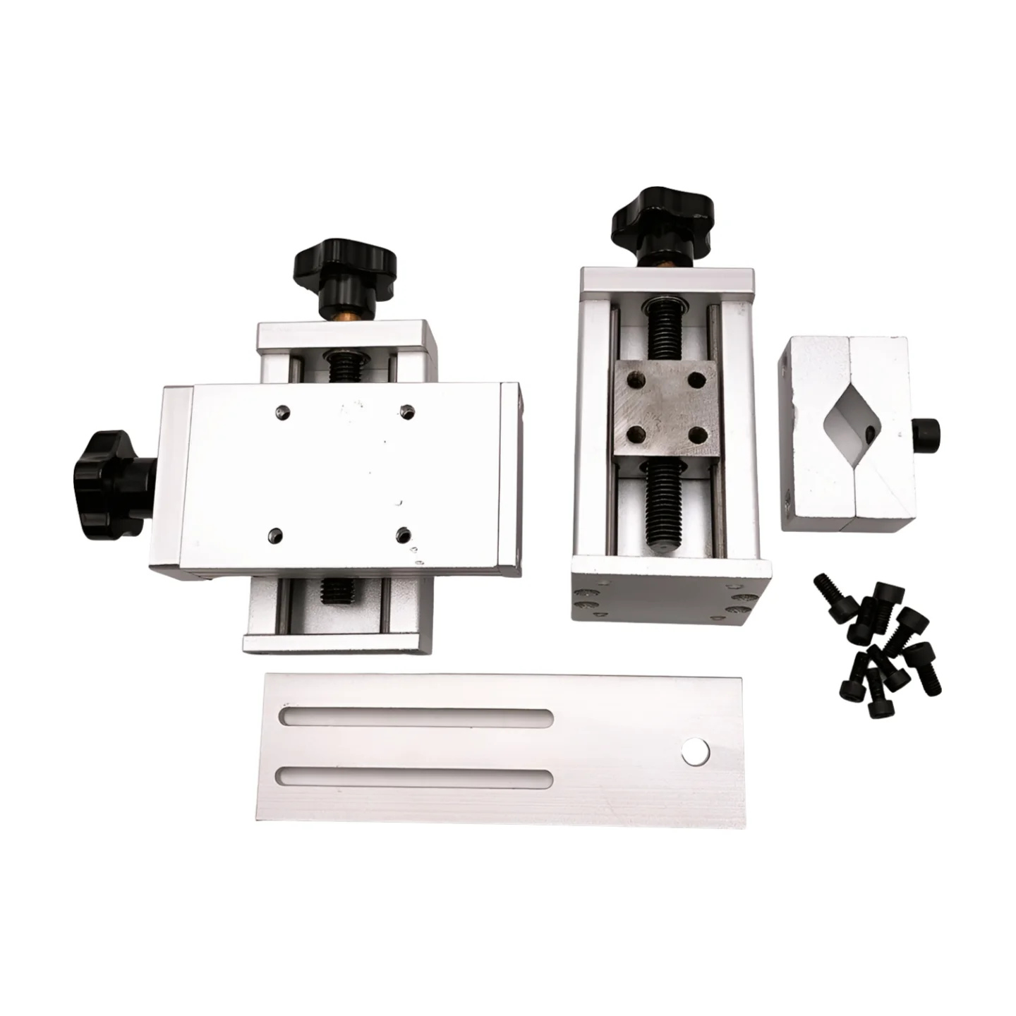 Three Dimensional Cross-Shape Welding Torch Holder XYZ Axis Adjusting Frame Aluminum Alloy High Precision Welding Sliding Table