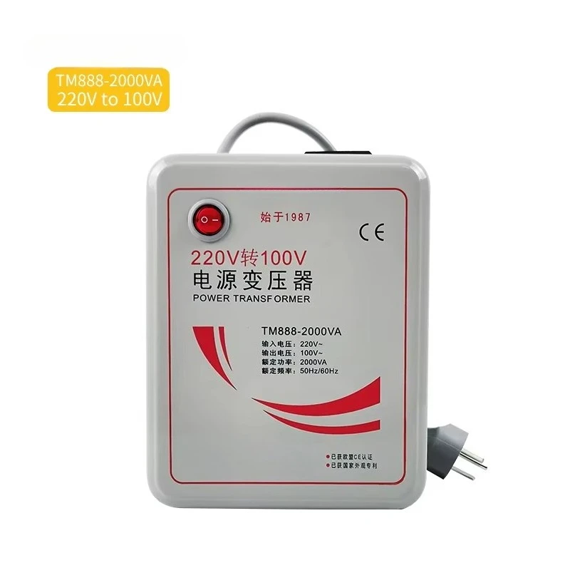 

Professional Power Single Phase Toroidal Transformer 2000W 220V 100V Aluminum Winding CE ROHS for Iron Case