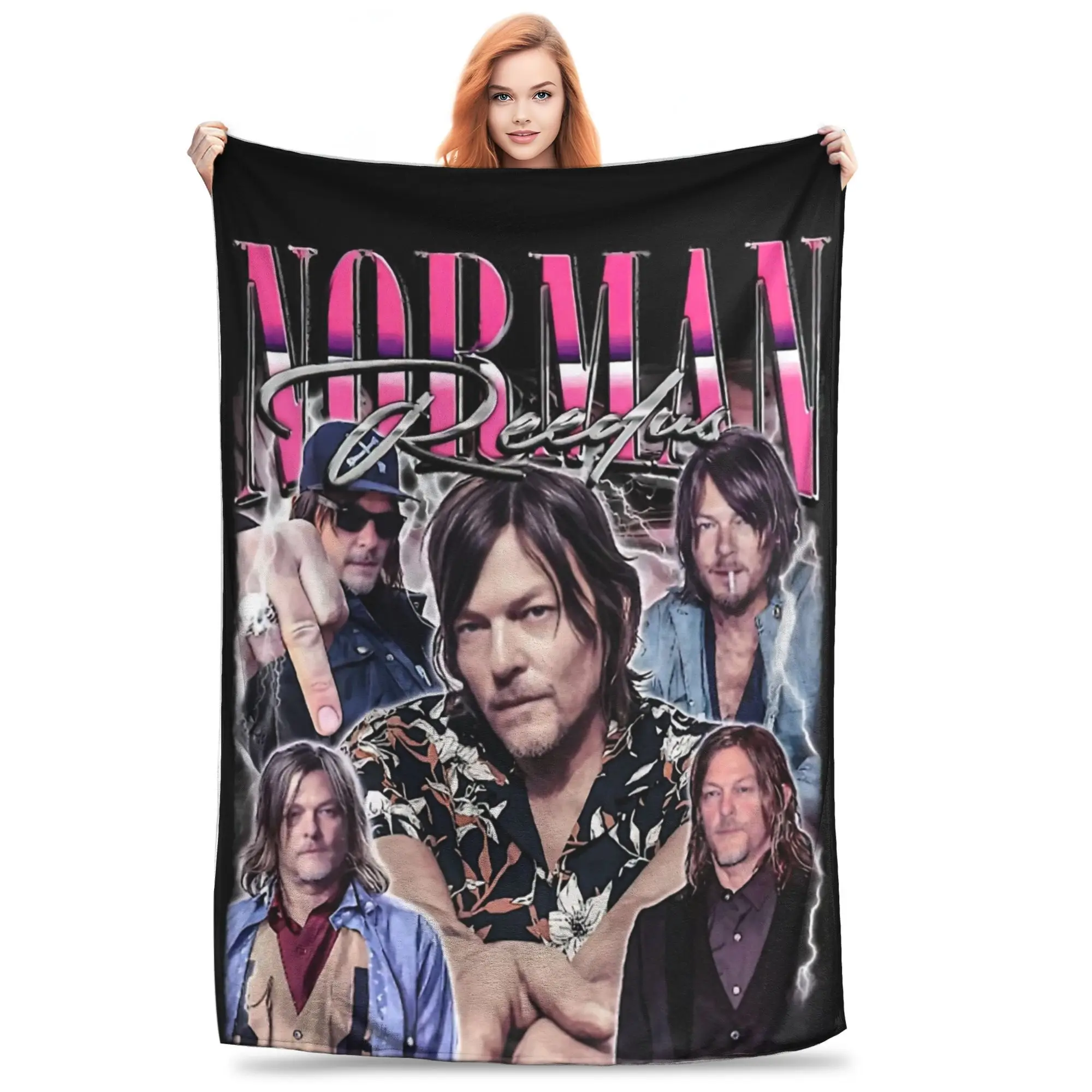 

Norman Reedus Bootleg винтажные одеяла Death Stranding шерстяное потрясающее дышащее одеяло для постельного белья украшение гостиной