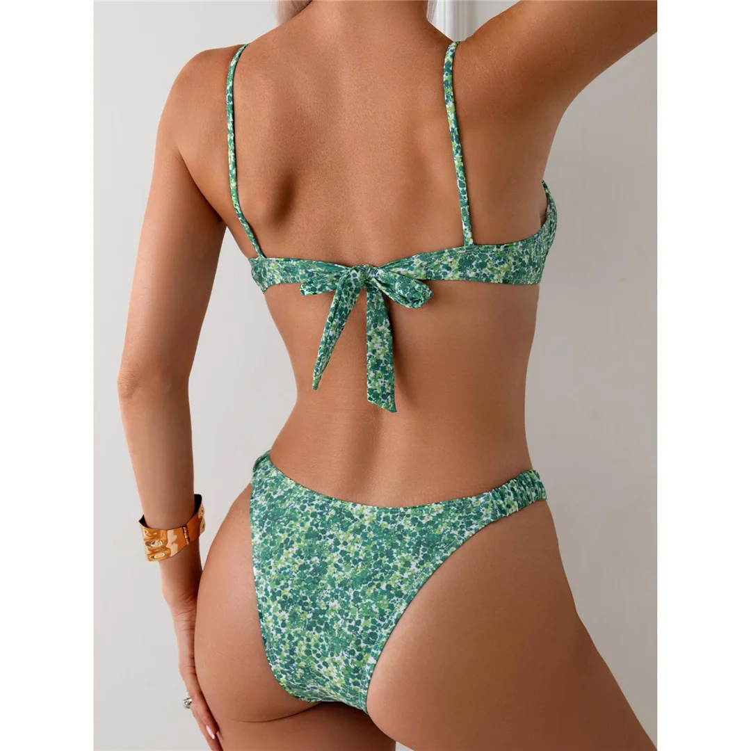 S - XL Neuer bedruckter Bikini mit Bügel, Damen-Badeanzug, zweiteiliges Bikini-Set, gepolsterter Badeanzug, Badebekleidung, Schwimmbekleidung V6892 – Detail 13