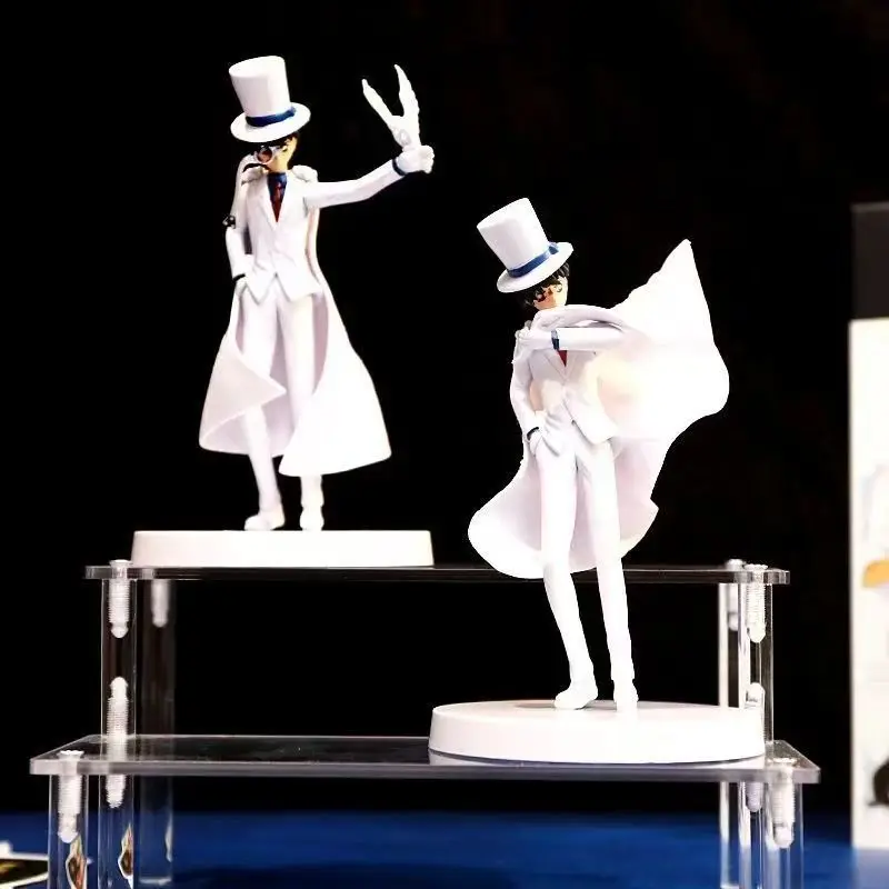 

2Pcs/Set Anime Detective Conan Figure Kaito White Suit Collectible Model Dolls PVC Action Figures Toys for Fans Birthday Gift