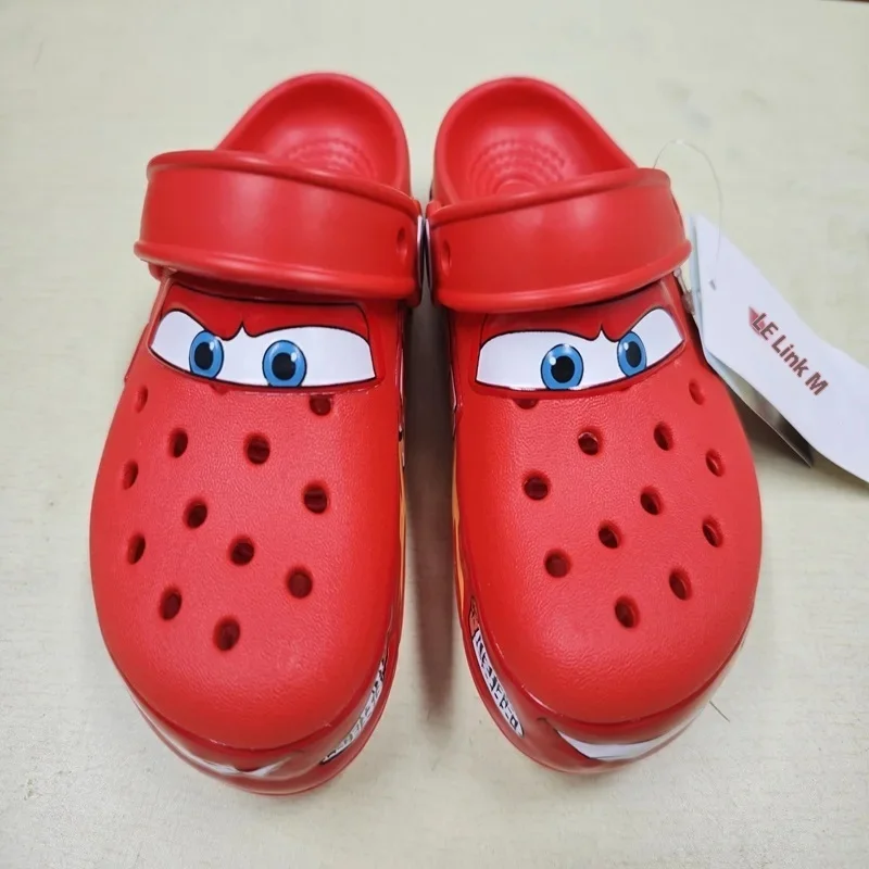 

New Mcqueens Pixar Children's Shoes Sole Luminescence Boys And Girls Slippers Beach Sandals Car Story Cartoon Characters Gift