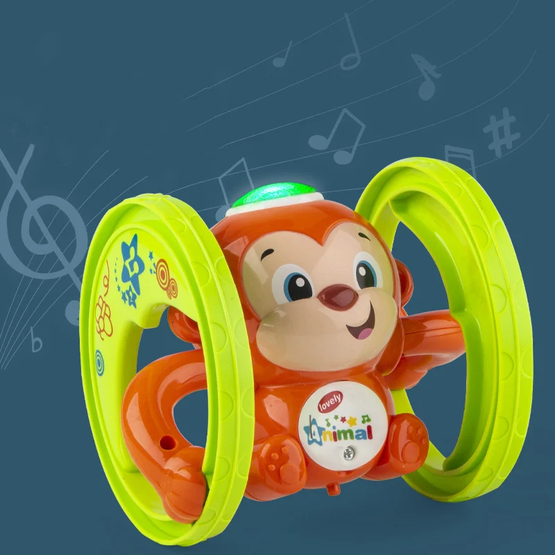 Kinder Uhrwerk Elektrische Lichter Musik Taumeln Affe Puzzle Frühe Bildung Baby eltern-kind-Interaktion Spielzeug