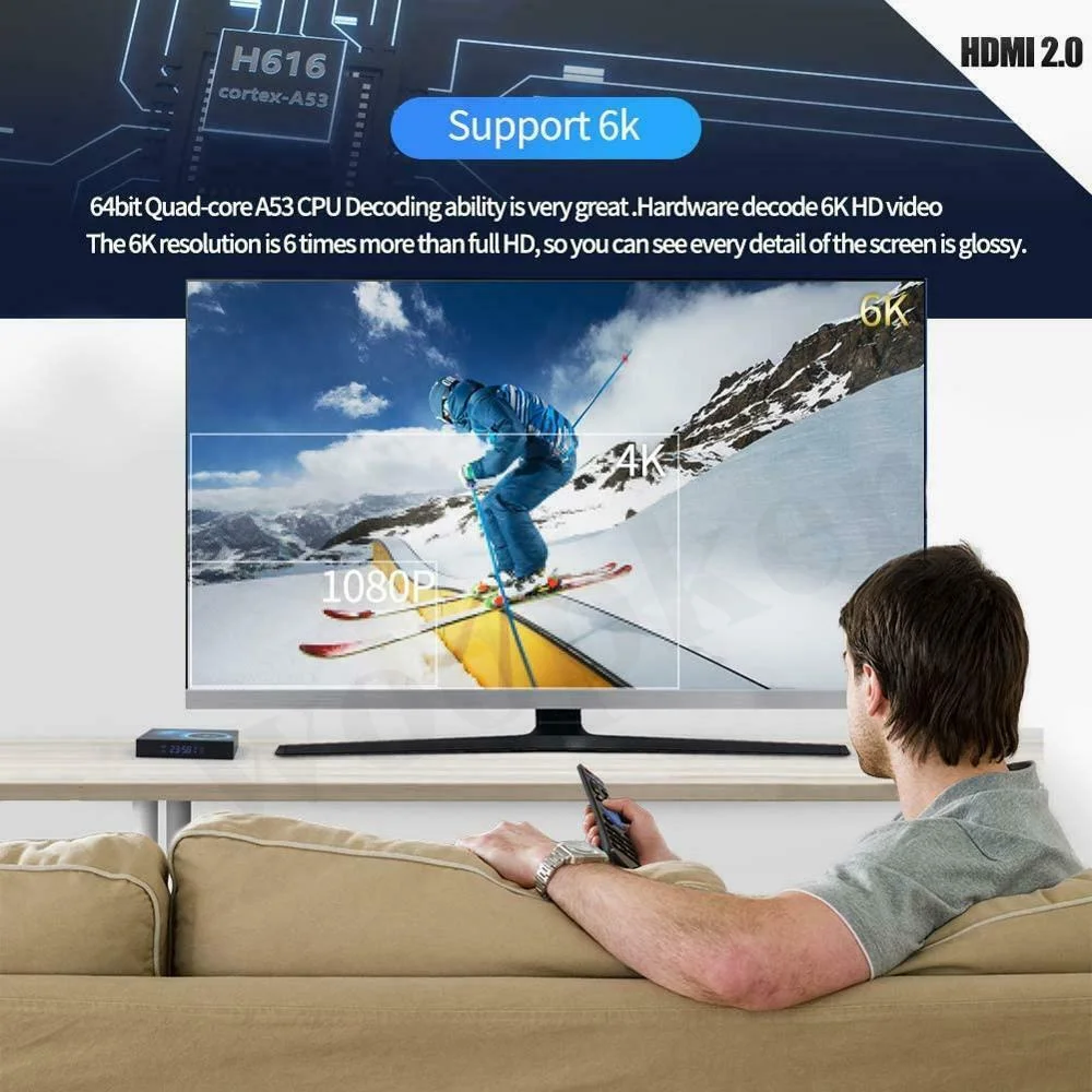 2021 neue T95 Smart Tv Box Android 10 6K 2,4g & 5g Wifi Bluetooth 128gb 3D stimme 64g Quad Core Set-Top Box HD Media Stream Player