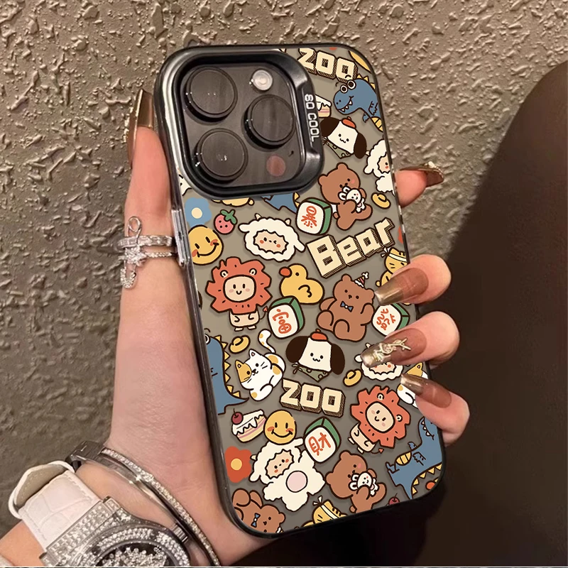 Cartoon Animal Party Case for Xiaomi POCO X6 X5 X3 NFC F3 F4 GT F5 F6 M6 Pro 4G M5S C65 Mi 13T 12T 14 13 12 11 Lite 5G NE Cover