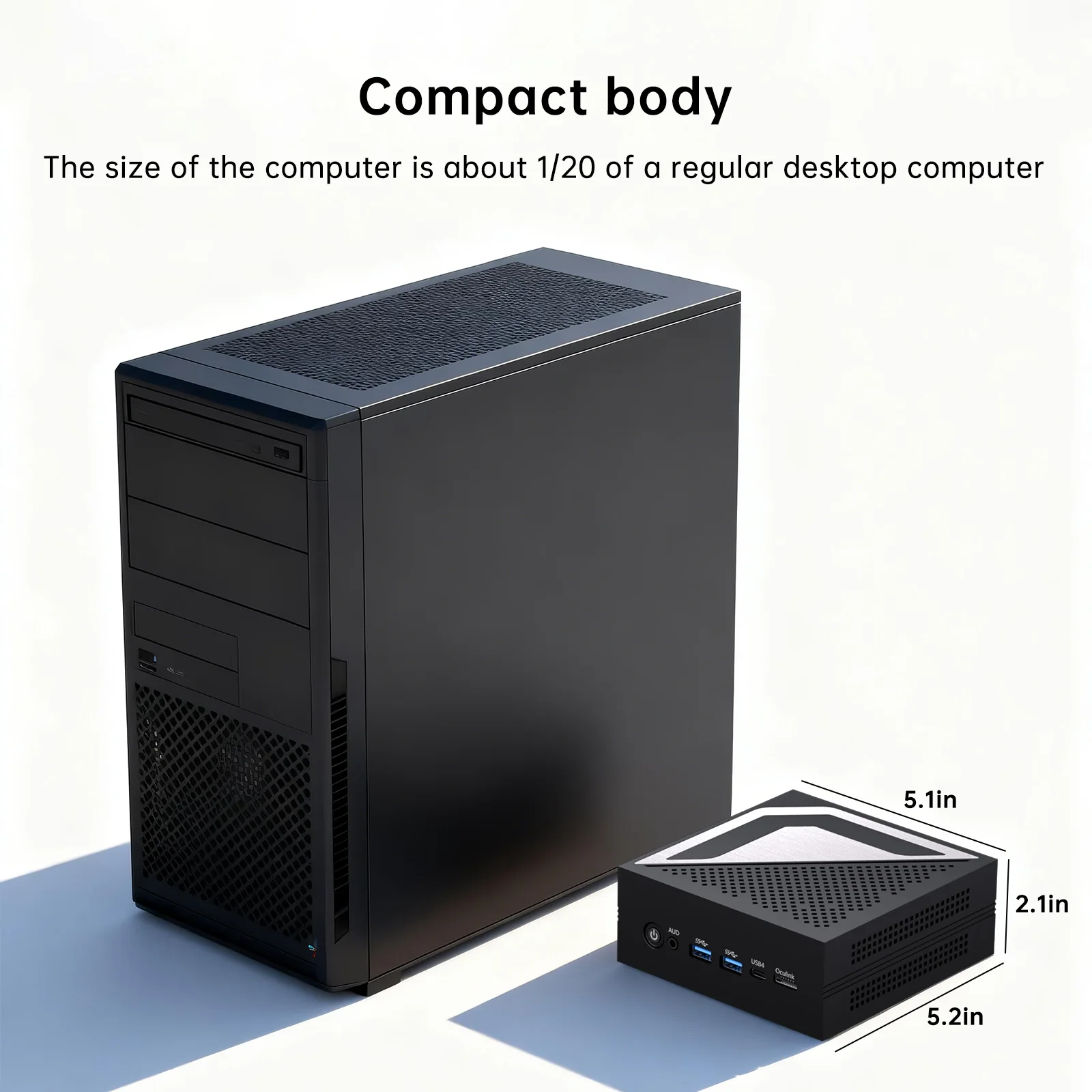 MSECORE MQ90 Mini PC Intel Ultra 9 Windows11 AI Computer Gaming Office Desktop DDR5 NVME SSD WiFi7 BT5.4 Thunderbolt 2‑LAN 4K