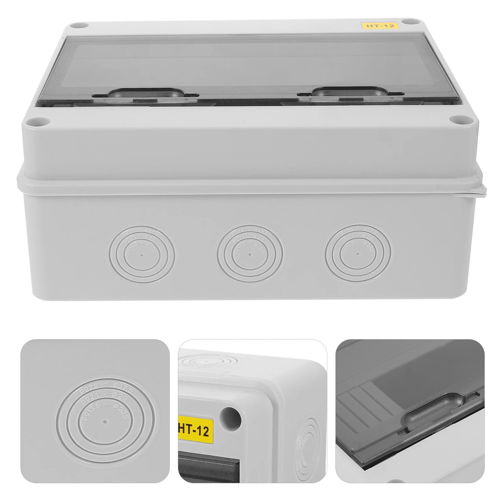 

Waterproof Distribution Box Breaker Boxes Electric Abs Outdoor Electrical Enclosure Junction Box Large Capacity Sturdy Durable