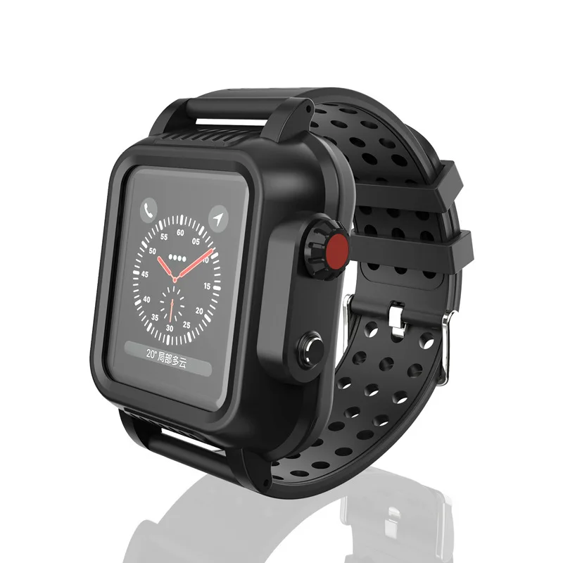 

IP68 Waterproof Case Armor Cover Diving Swim Outdoor Sport Anti-fall Case for Apple Watch 8S 7S 6 5 4 3 SE 45mm 44mm Series