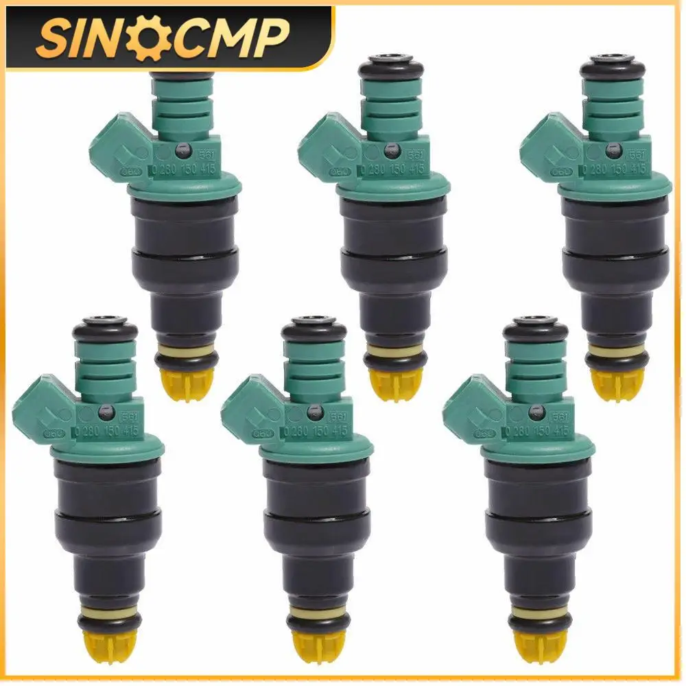 

6PCS Bosch Fuel Injectors 0280150415 For BMW 323i 325i 525i M3 Flow Matched Car Professional Replacement Parts