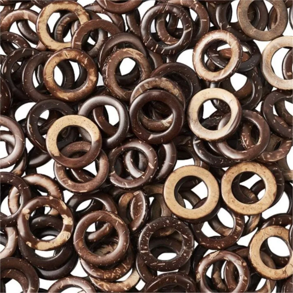 10Pcs 2/3/4/5cm Natural Coconut Round Button Wood Connector DIY Earring Bracelet Necklace Jewelry Making Findings Accessories