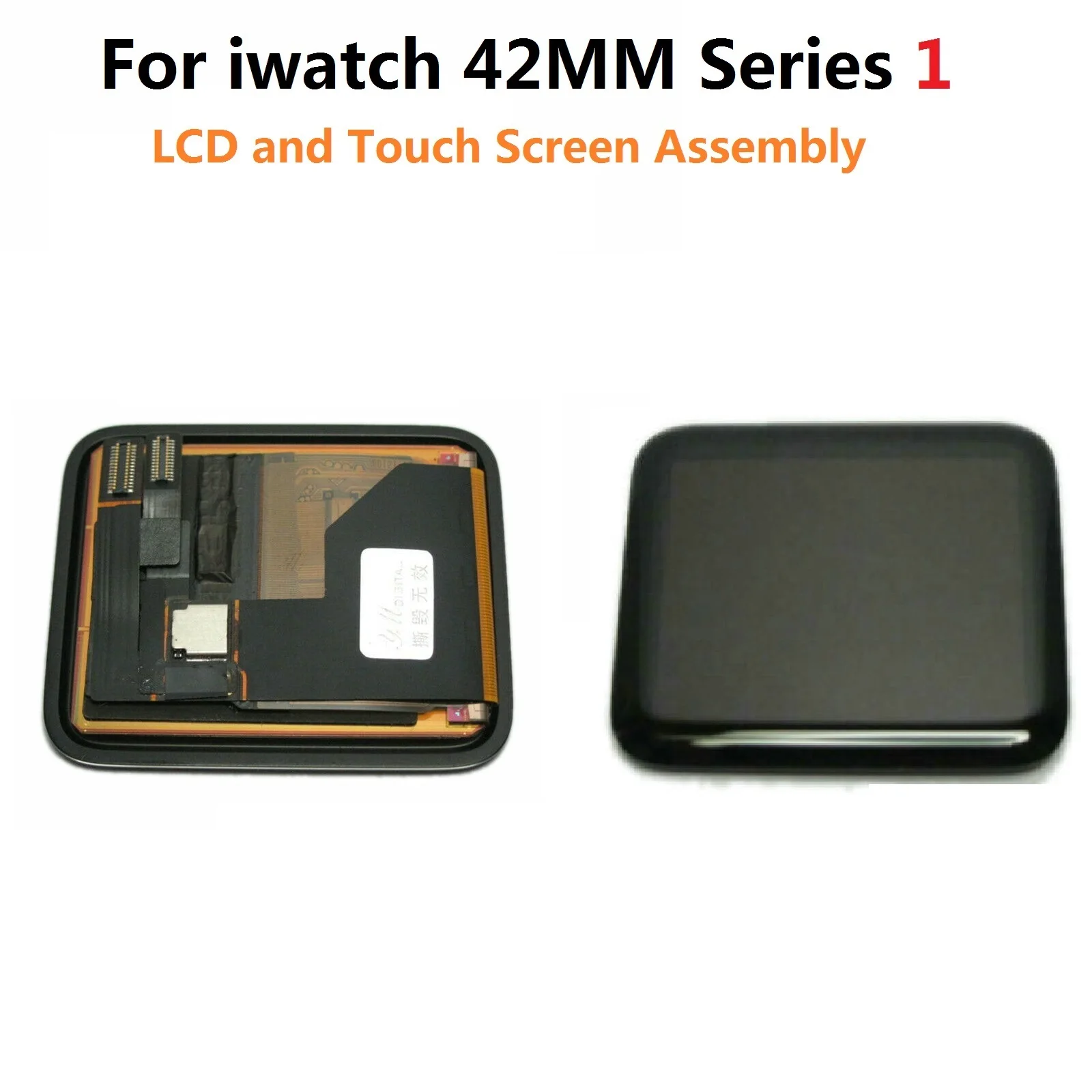 For Apple Watch Series 1 38MM 42mm LCD Screen Touch Screen Digitizer Panel Assembly + Tools Set+ Tempered Glass