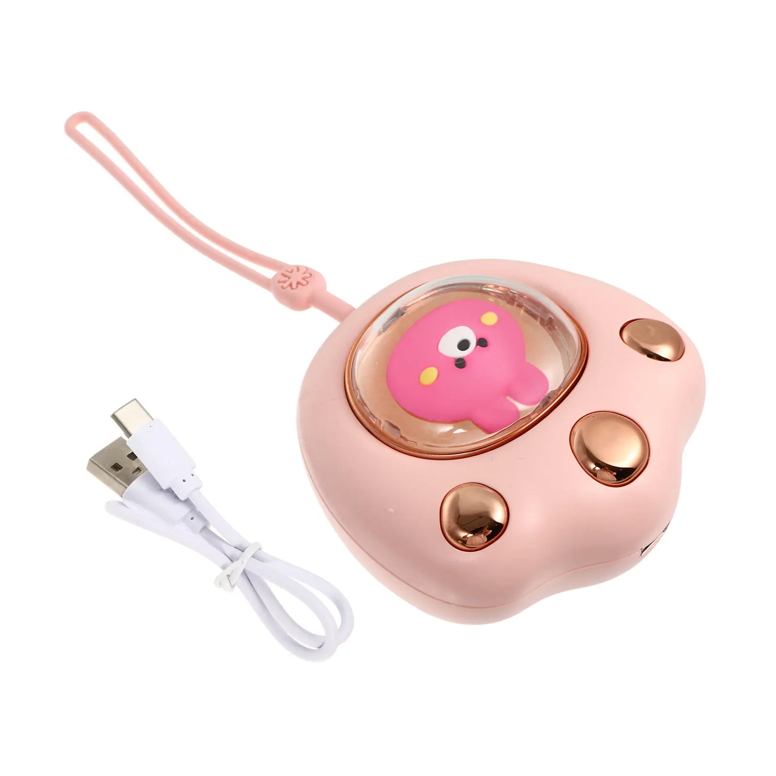 Hand Warmer Portable Cat Claw Non-Slip Texture Long-Lasting Heat Cute Cartoon Pattern Winter Pocket Hand Heater Gift for Family