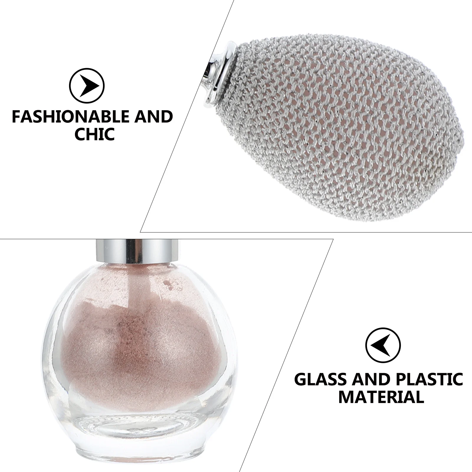 Pulvérisateur de poudre surligneur, bouteille à paillettes pour cheveux, outil de pulvérisation de maquillage Chic pour fête, mariage, célébration, Club, Bar