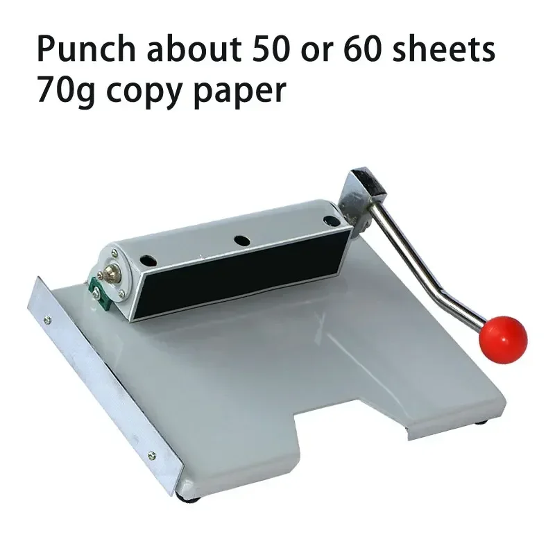 

New Upgrade Document Punching Binding Machine Manual Hole Puncher Data Puncher Financial Voucher A4 File Folder Puncher Cadre Pe