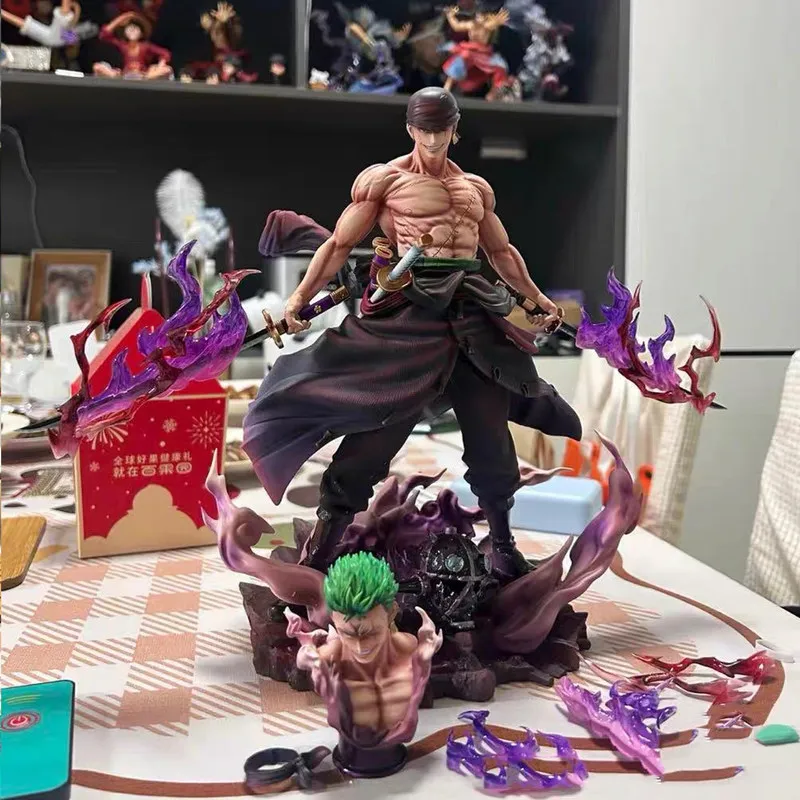 one-piece-zoro-anime-figures-27cm-roronoa-zoro-figure-king-of-hell-pvc-statue-desktop-collection-model-toys-birthday-gifts