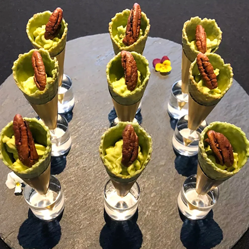 

Ice Cream St St Acrylic Holder 30x40mm Single Hole Transparent Acrylic Cone Bracket Display Rack for Home Restaurant