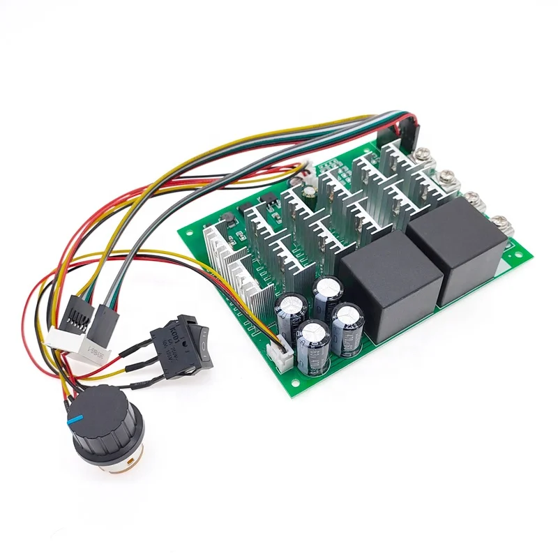 60A digital display 10-55V 0~100% PWM motor speed controller module adjustable forward reversal pwm dc motor controller