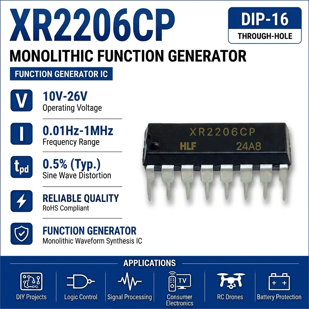(10 pcs) XR2206CP DIP-16 XR2206 Function Generator IC