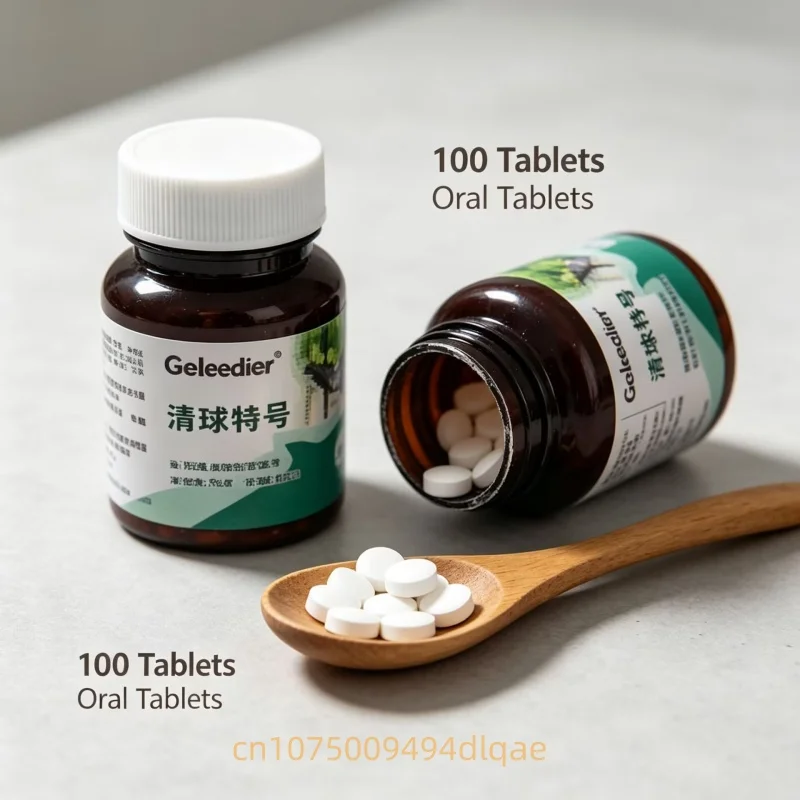 Pigeon Canker & Coccidiosis Two-in-One Relieve Nodular Stools Gut Upset Parasite Treatment for Racing Pigeons 100 Tablets/Bottle