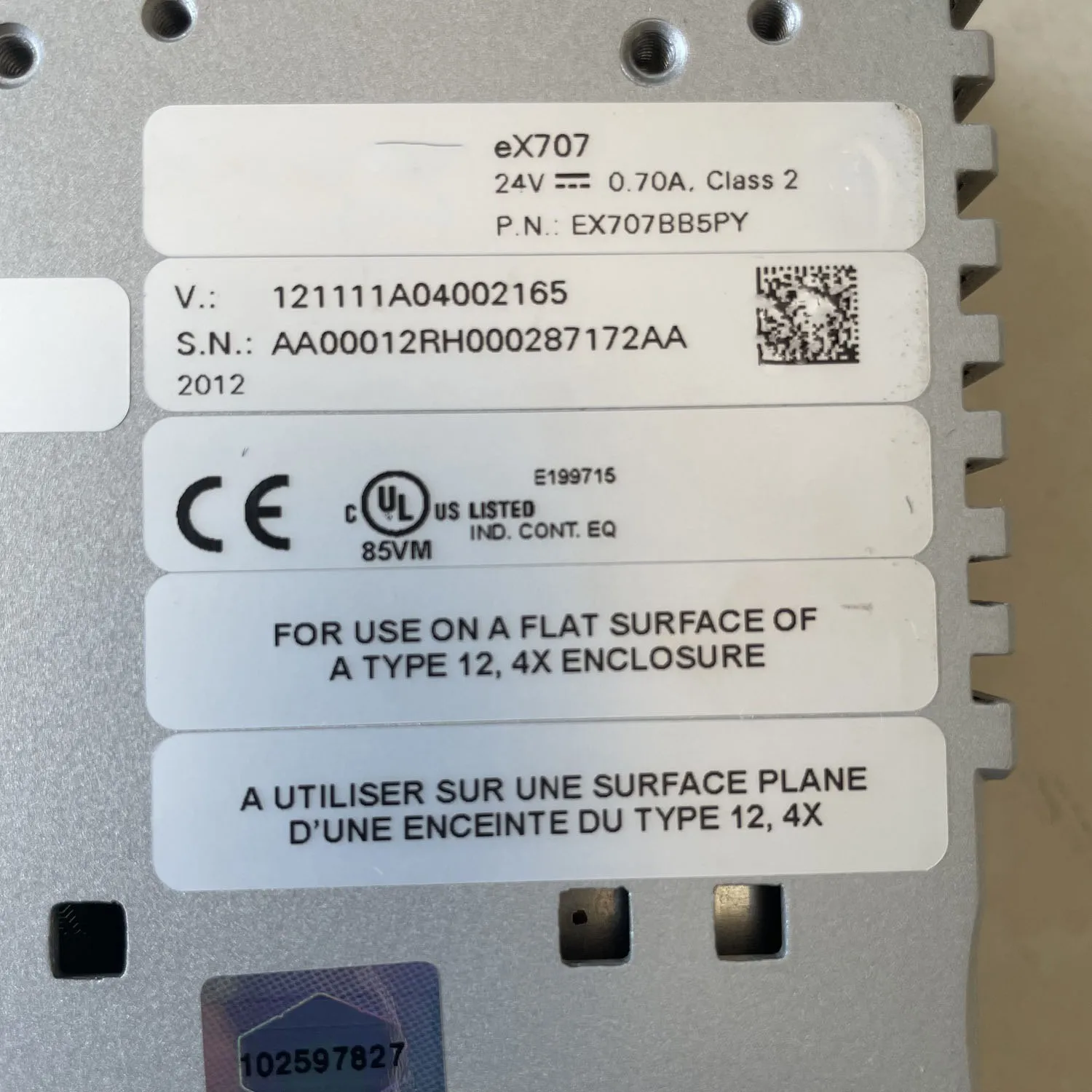 EX707 EX707BB5PY หน้าจอสัมผัสพร้อมการรับประกัน