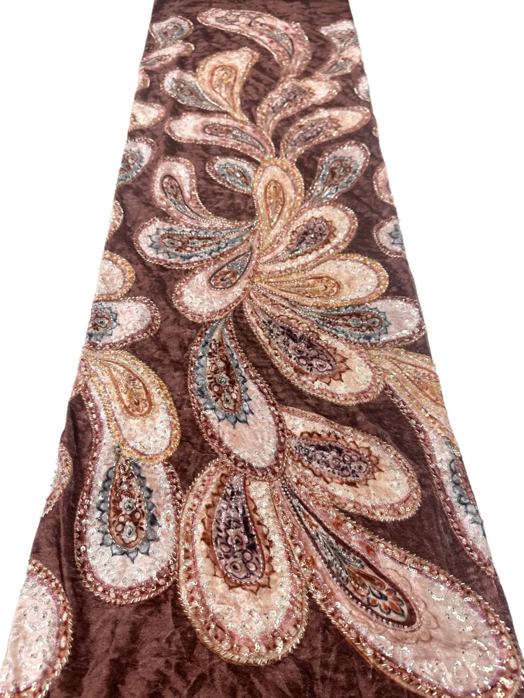 French Stylish Sequin Embroidered Lace Fabric, High Quality Material for Nigerian Wedding Dress, Performance Wear & DIY Craft