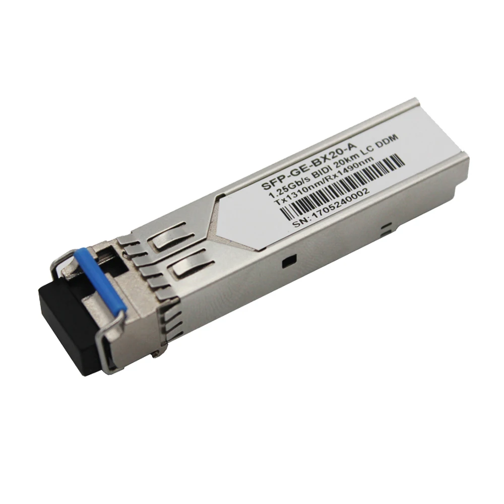 2PCS Cheap Price 1.25G WDM 3KM 1310nm/1550nm Gigabit SFP Transceiver BIDI 3KM LC CE FCC Single Mode OEM ODM