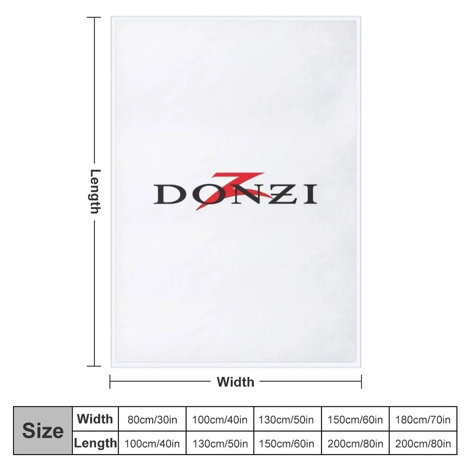 Donzi Marine Boats Powerboats Logo Throw Blanket Vintage Thermals For Travel Bed Baby Blankets